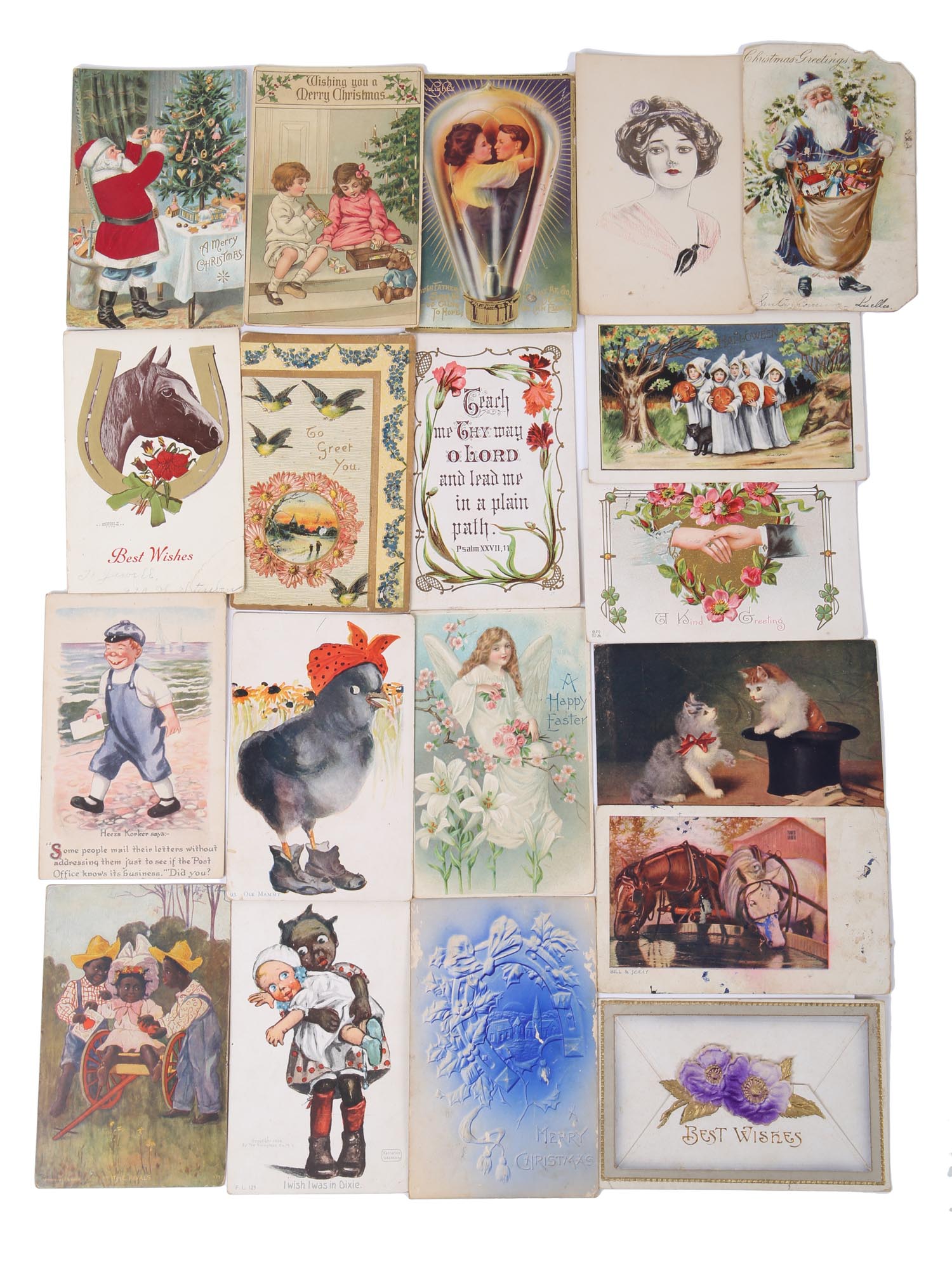 ANTIQUE AND VINTAGE AMERICAN COLOR POSTCARDS PIC-2